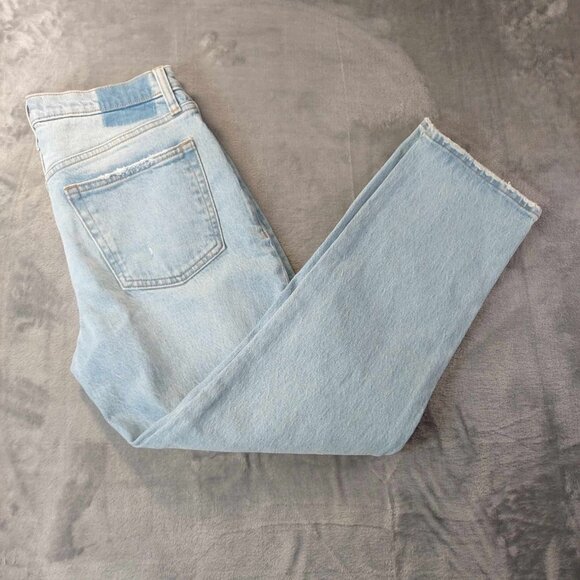 Abercrombie &‎ Fitch The Boyfriend Mid Rise blue jeans distressed vintage Y2K - Picture 4 of 10